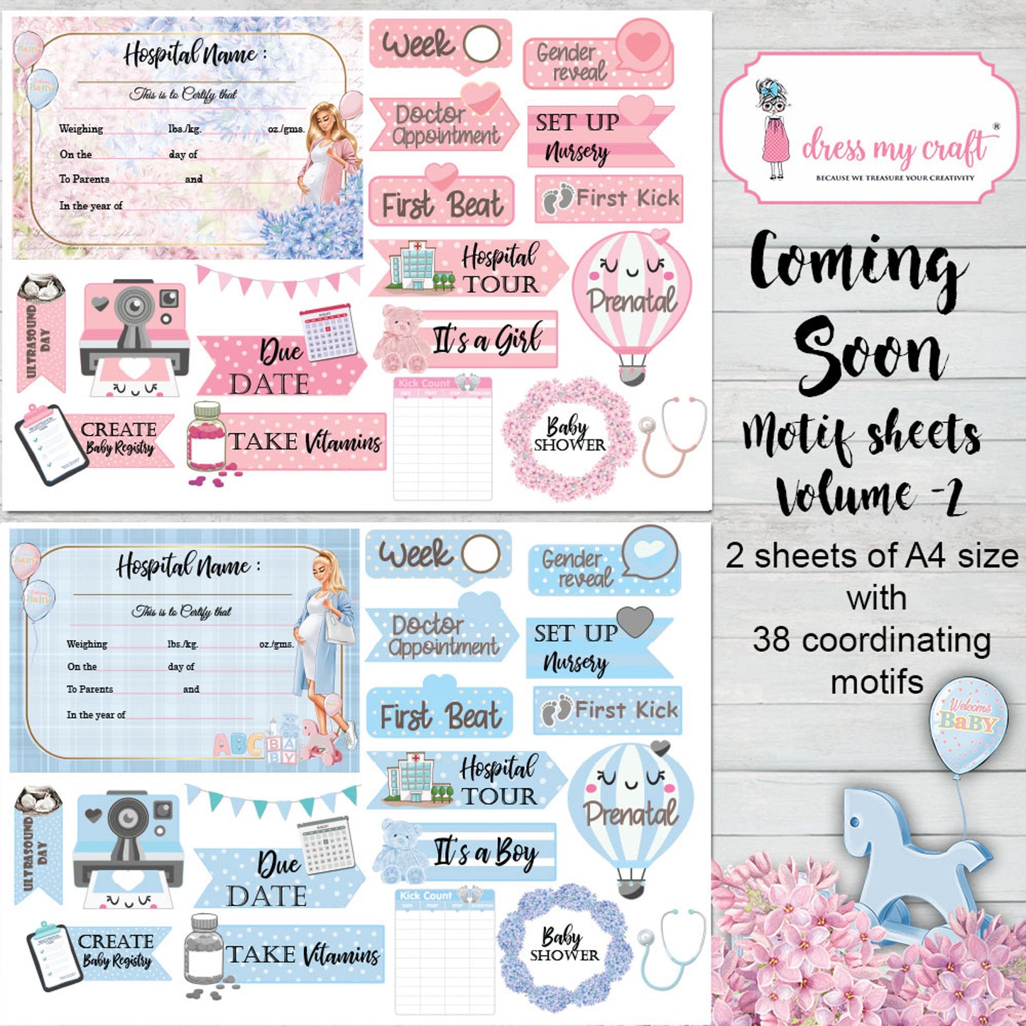 Coming Soon Motif Sheet - Vol 2