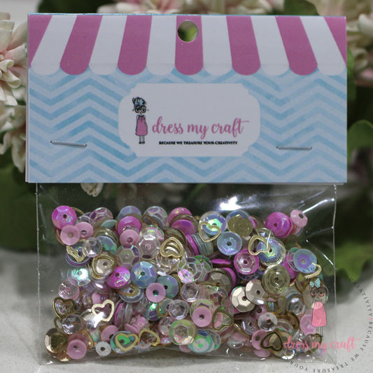 Pink Celebration Sequins - 8 Gram