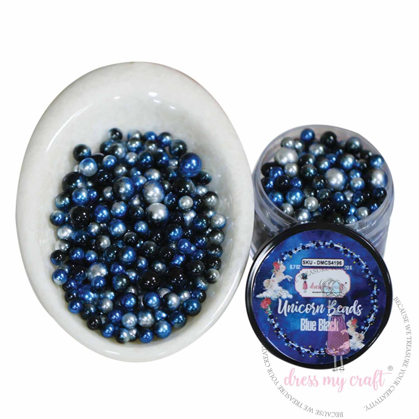 Unicorn Beads - Blue Black