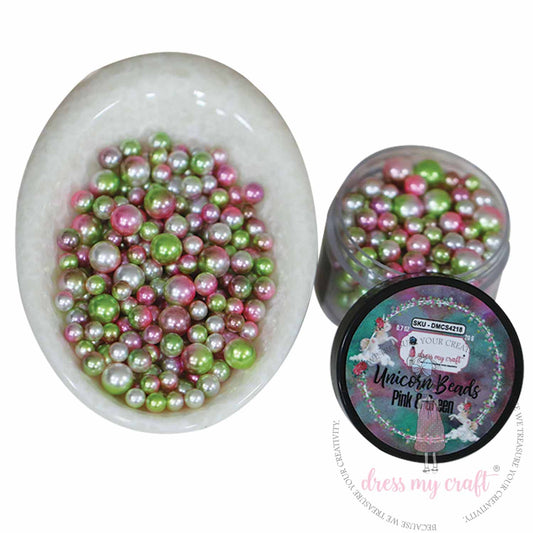 Unicorn Beads - Pink & Green