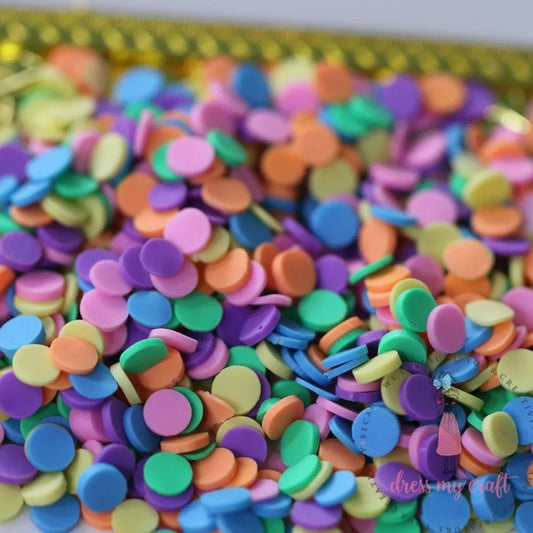 Rainbow Confetti Slices