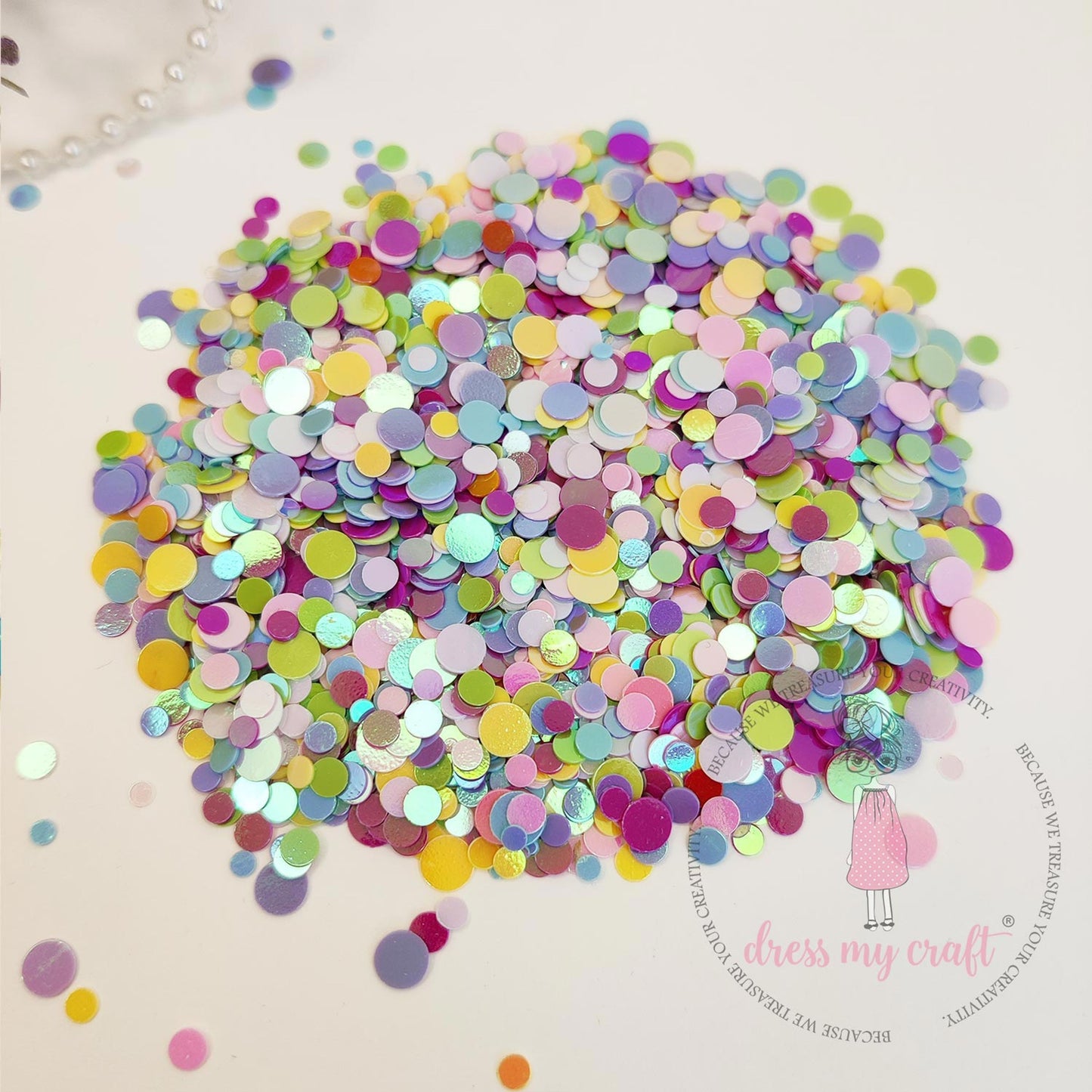 Pastel Confetti Sequins - 8gm