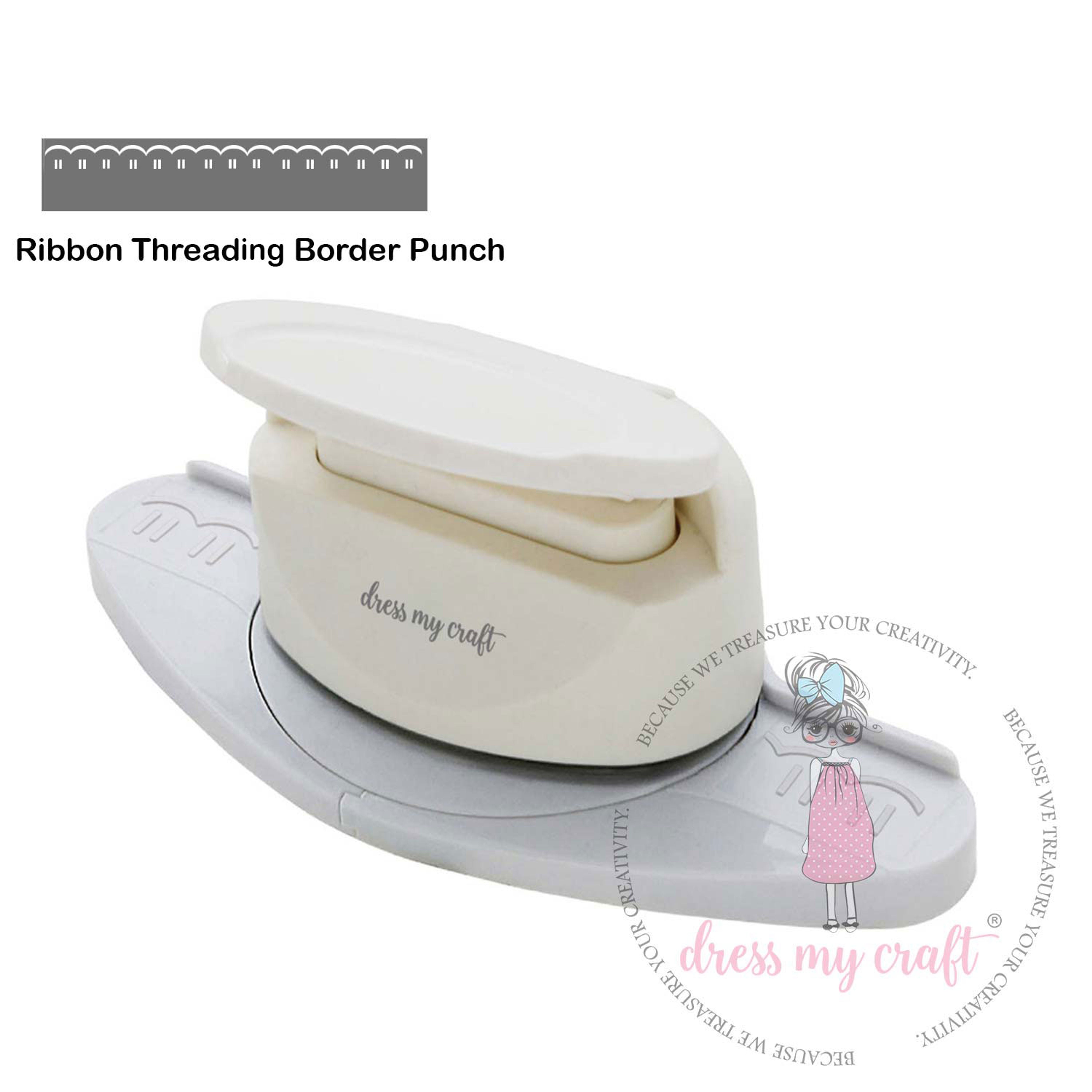 Ribbon Threading Border Punch – Dress my craft