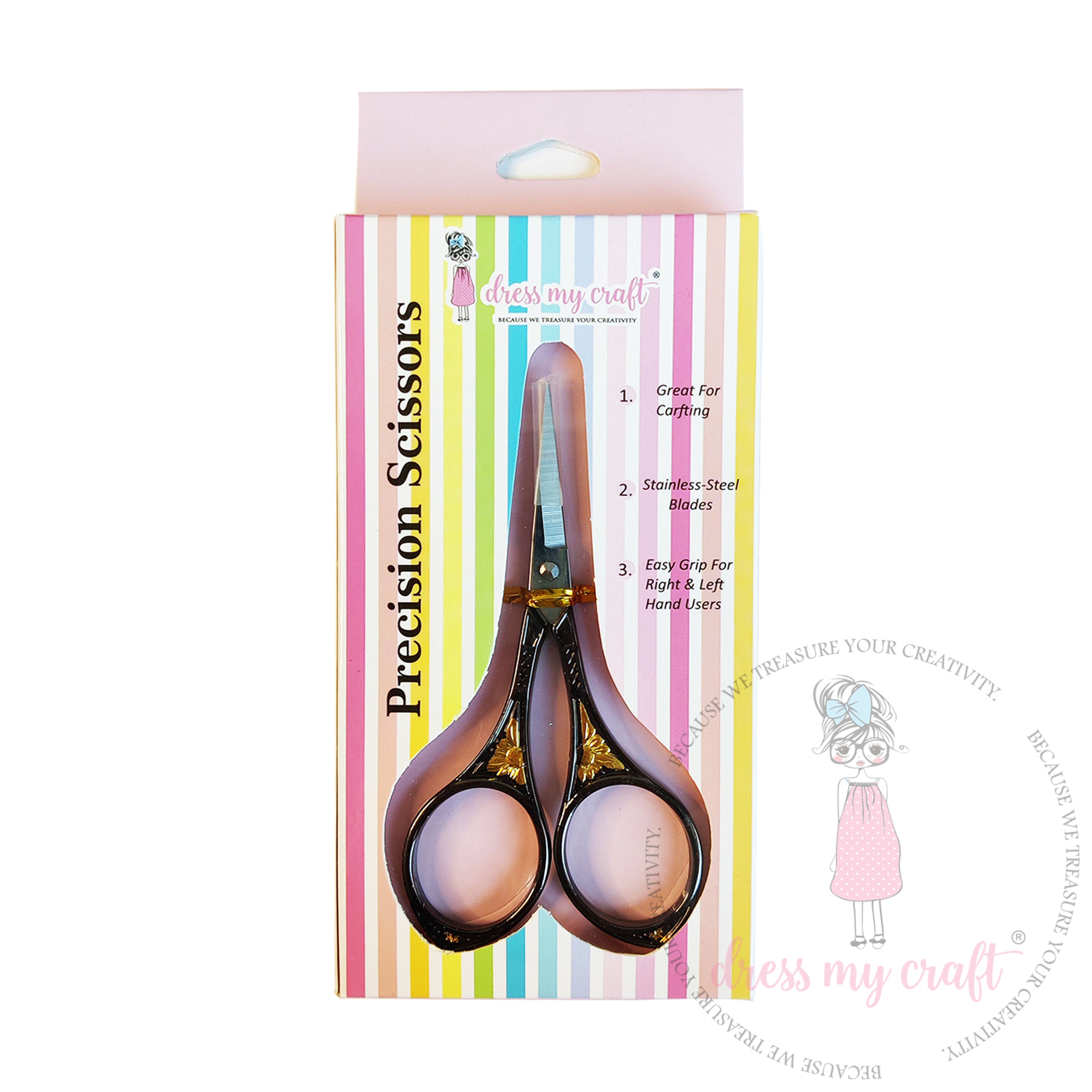 Precision Scissors 4 5 Inch Dress My Craft Precision Scissors 4 5 Inch Dress My Craft