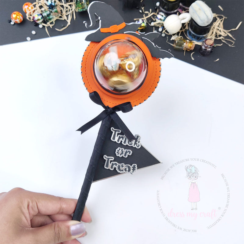 Halloween Trick or Treat Candy Holder Stick