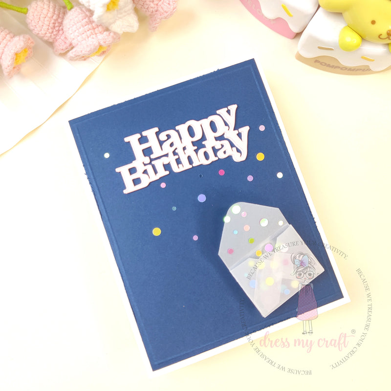 Confetti Envelope Birthday Card