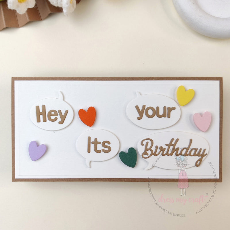 Birthday Card with Hearts