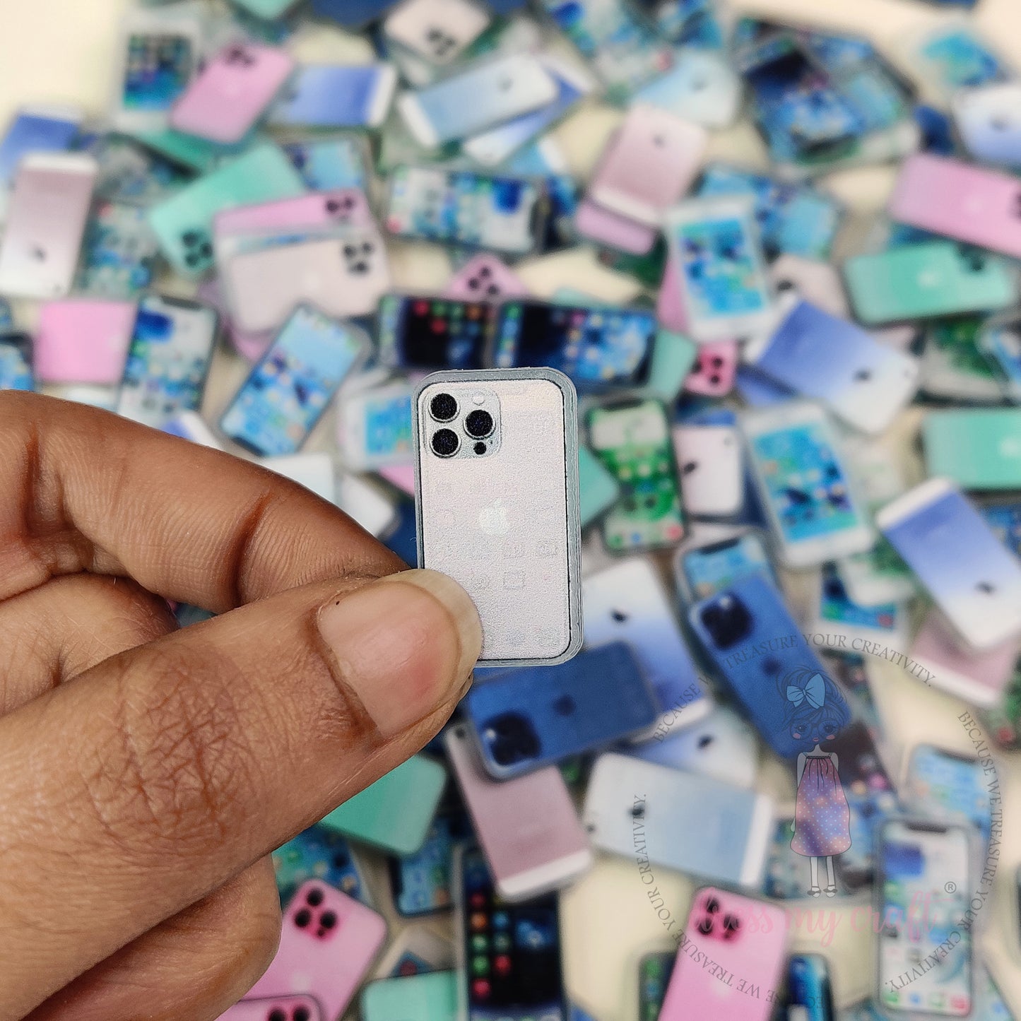 Mini Smartphone Acrylic Charms