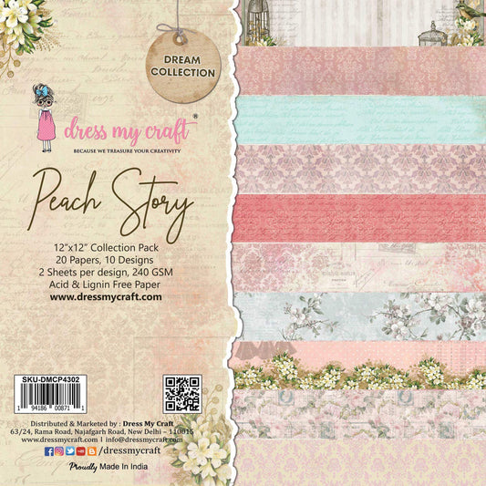 Peach Story - 12 x 12 Paper Pack