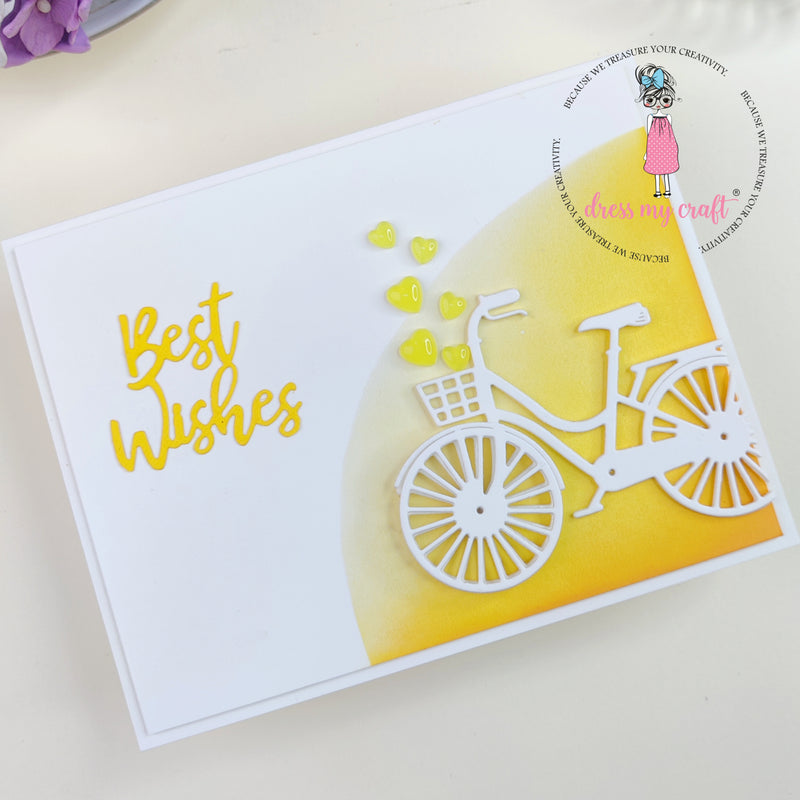 Bicycle Best Wishes Card