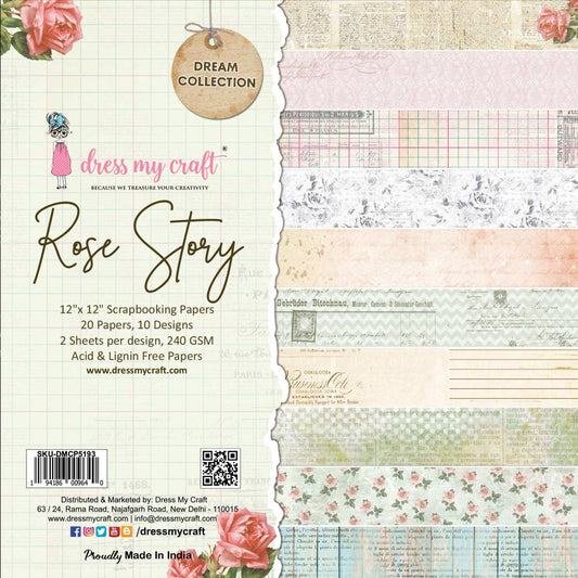 Rose Story - 12 x12 Paper Pack