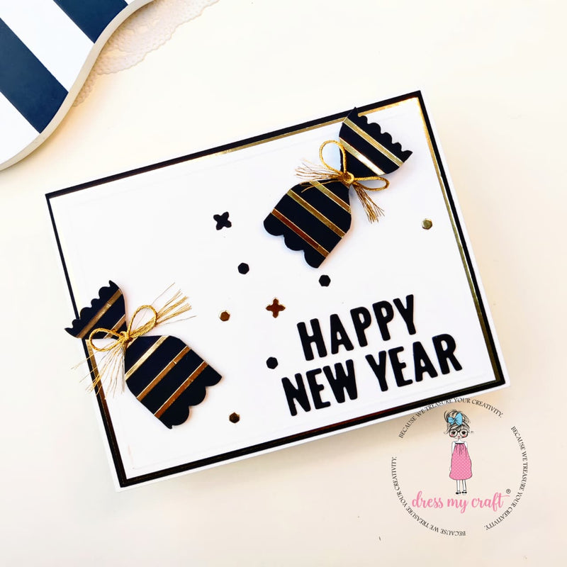 Elegant Happy New Year Card