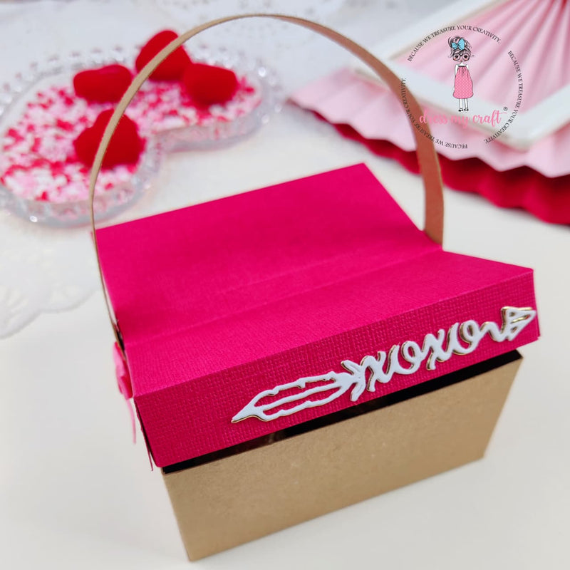 Pink Love Handle Gift Basket
