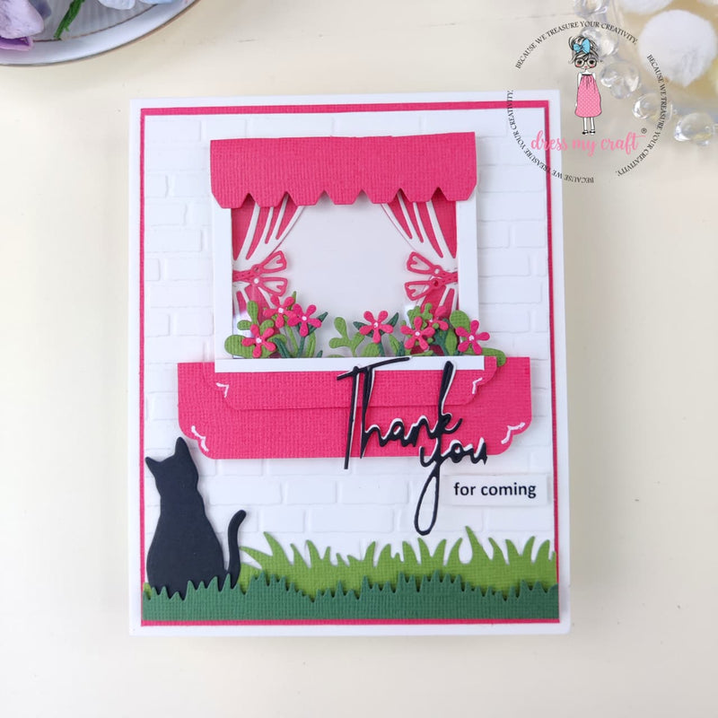 Thankyou for Coming( Window Card Pink)