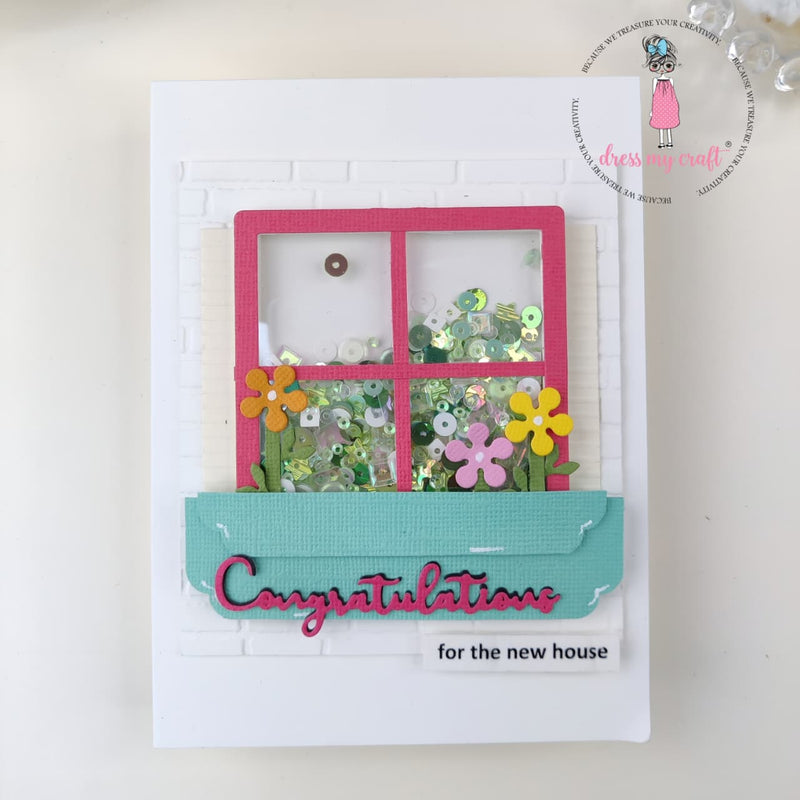 Congratulations for The New House (Card With Shaker )