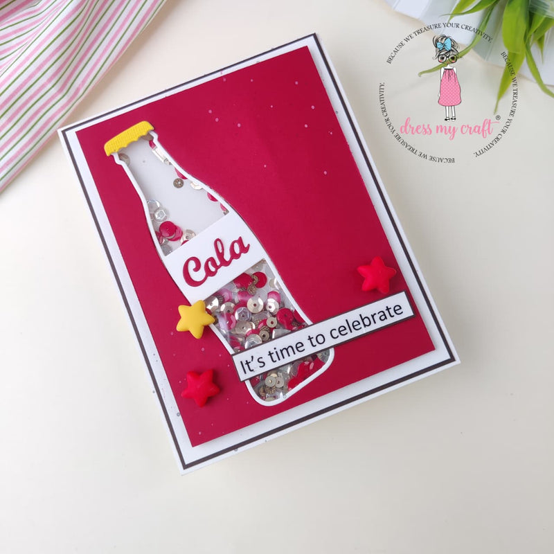 it's Time To Celebrate Cola Bottle Card