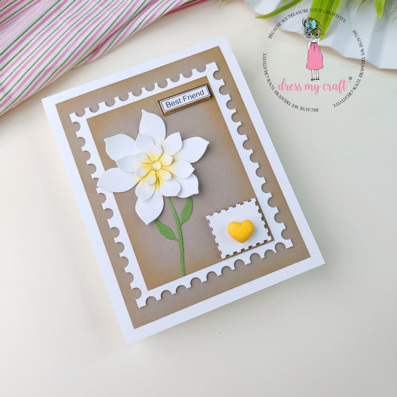 Best Friend Post Card  Punch Card