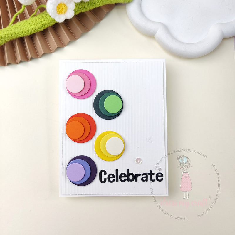 Clean & Colorful Celebrate Card